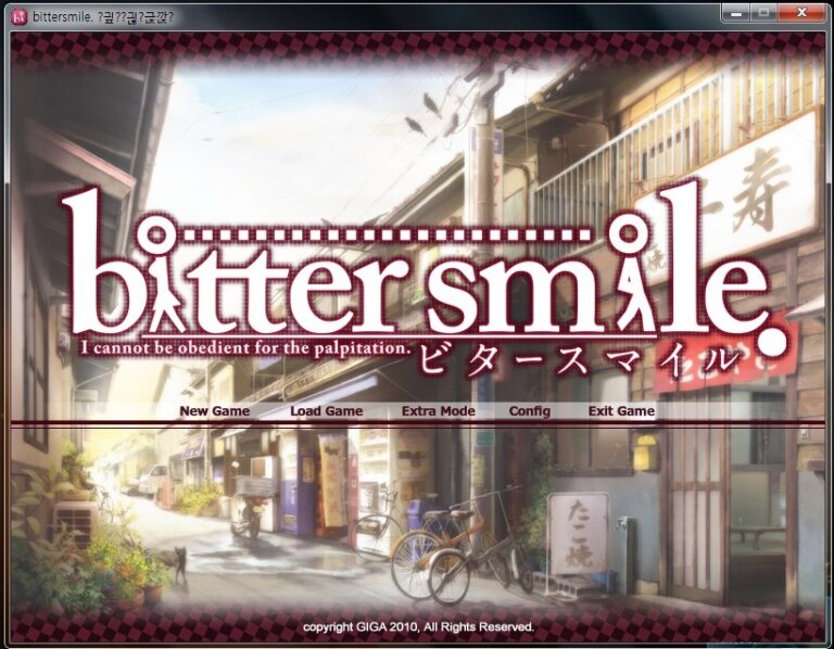 bitter smile.